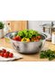 Stainless Steel Colander – 25 cm Wide Hole Kitchen Strainer – Vegetable, Fruit, and Pasta Washing and Draining Container - 4