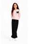 Bow Stone Detailed Polka Dot Girls' Set 32458 - 2