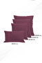 Simple Plain Decorative Pillowcase – Punchable Throw Pillow Cover – Plum - 2
