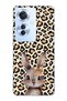 Oppo Reno 11F 5g Compatible Leopard Pattern Rabbit Pattern Transparent Phone Case
