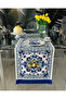 Amalfi Cobalt Blue Fringed Runner - 5