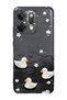 Oppo Reno 14 Compatible Little Ducks Patterned Transparent Phone Case