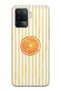 Oppo Reno 5 Lite Compatible Orange Slice Patterned Transparent Phone Case