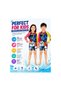 Kids Knee-Length One-Piece Swimsuit with Matching Swim Cap, Long Sleeve Cartoon Print Swimwear with Front Zipper for Boys & Girls, Swimming, Beach, Pool & Water Activities - 5