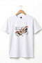 Butterfly Pattern Printed 100% Cotton Crew Neck Women's Men's Basic Tshirt