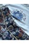 Girl's Floral Patterned Jacquard Fabric Elastic Waist Shorts Skirt - 4