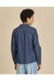 Senior Boys Dark Wash Denim Long Sleeve Shirt - 4
