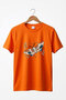 Butterfly Pattern Printed 100% Cotton Crew Neck Women's Men's Basic Tshirt