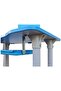 1St Modern Ergonomic Foldable Multifunctional Study Desk and Table 80X40X70Cm (Blue) - 4