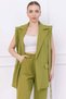 Tied Vest Suit Oil Green Hm2750 - 3