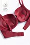 Red Ultra Push-Up Premium Supported Micro Underwire Silicone Magic Bra - 2