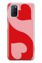 Oppo A52 / A72 / A92 Compatible Red Ying Yang Pattern Transparent Phone Case