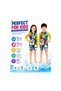 Kids Knee-Length One-Piece Swimsuit with Matching Swim Cap, Long Sleeve Cartoon Print Swimwear with Front Zipper for Boys & Girls, Swimming, Beach, Pool & Water Activities - 5