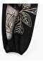 Plus Size Hooded Zippered Leaf Patterned Pocket Stylish Sports Women's Top and Bottom Two-Piece Set - 6