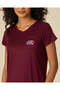 Women Burgundy Solid Nightshirt - 4