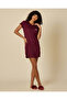 Women Burgundy Solid Nightshirt - 2