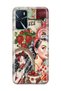 Oppo A16 / A55 Compatible Retro Women's Collage Pattern Transparent Phone Case