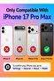 Apple iPhone 17 Pro Max Liquid Silicone Protective Case Cover with Microfiber Lining, Slim Shockproof Soft TPU Back Cover - Pink - 7