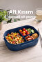 Bentora 6 Compartment Portable Food Container Lunch Box Diet Nutrition Box Storage Container Lunch Box - 5