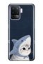 Oppo Reno 5 Lite Compatible Shark Costume Cat Pattern Transparent Phone Case