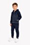 Printed Hoodie and Zippered Pockets Boys' Tracksuit Set - 2