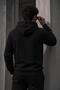 Bery Men's Two Thread Ribbed Hooded Basic Sweatshirt |   Kangaroo Pocket Solid Color Casual Hoodie - 4
