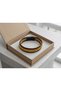 Aurex Gilded Leather Bracelet – Gold Tone Beaded Braided Men's Accessory - 2