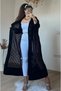Gold Dugmeli Mesh Cardigan Black - 3