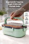 Bentora 6 Compartment Portable Food Container Lunch Box Diet Nutrition Box Storage Container Lunch Box