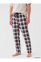 Quality Pieces from Çelebi Store Standard Fit Checked Embroidered Men's Pajama Bottoms - 3
