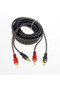 1.2m Car Audio Subwoofer Amplifier Connection Audio Signal Cable Dual RCA Plug Male to Male - 2