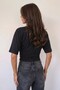 Women's Bat Sleeve Cropped Cotton T-Shirt - 3