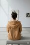 Women's Camel Full Zip Hooded Cardigan - 6