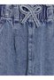 Rmz Gi̇yi̇m Farkiyla Waist Drawstring Straight Fit Girls' Jean Pants - 3