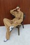 Gabardine Belted Suit 12-8843 - 7