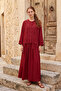 Sicily Suit with Fringe Band Detail on the Front and Skirt 934 Claret Red