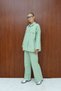Gabardine Belted Suit 12-8843 - 5