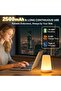 مصباح ليلي LED قابل لإعادة الشحن من Auxmir، مع جهاز تحكم عن بعد، 13 لونًا، أبيض غير لامع - 4