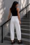 Pleated Pocketed Crepe Jogger Pants - 2