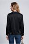 Fabric Patterned Blouse with Necklace Detail - 2