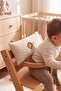 Aslan Cotton Linen Baby Waist Support Pillow Breastfeeding Support Pillow Crib Cushion 15X30 cm - 2