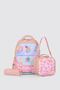 Kids Premium School Bag Set 3-Piece Primary School Middle School Backpack Thermal Lunch Bag Pencil Case Pink 51980