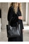 Elena Wallet Detailed Women's Hand and Shoulder Bag-Black - 3