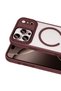 iPhone 18 Pro Tereya Magneticsave Cover Compatible with Apple - Burgundy - 2