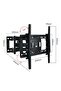 Full Motion TV Wall Mount for 32–85 Inch TVs – Swivel, Tilt, and Extend Black - 2