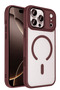 iPhone 18 Pro Max Tereya Magneticsave Cover Compatible with Apple - Burgundy