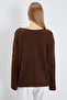 Openwork Sleeves Boat Neck Wide Sleeve Knitwear Sweater - 6