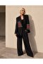 - Atelier Ethnic Textured Black Blazer Jacket