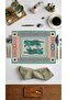 Tiger Patterned Double-Sided American Placemat - 30X50Cm - Decorative American Placemat