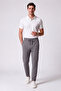 Men's Smoked Trousers Elastic Waist Lycra Non-Marking Regular Fit Daily Lace-Up Jogger Style - 2